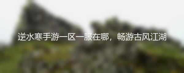 逆水寒手游一区一服在哪，畅游古风江湖