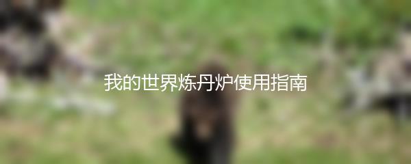 我的世界炼丹炉使用指南