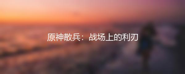 原神散兵：战场上的利刃