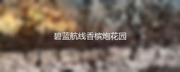 碧蓝航线香槟炮花园