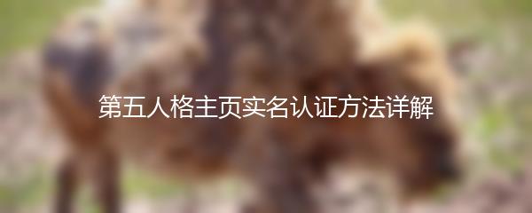 第五人格主页实名认证方法详解