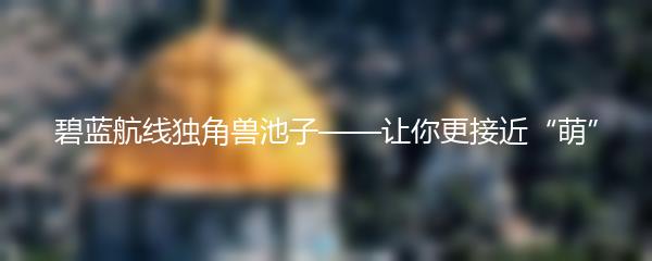 碧蓝航线独角兽池子——让你更接近“萌”