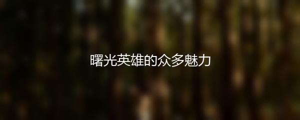 曙光英雄的众多魅力