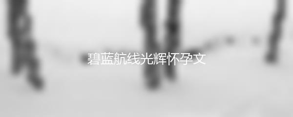 碧蓝航线光辉怀孕文