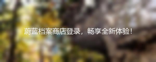 蔚蓝档案商店登录，畅享全新体验！