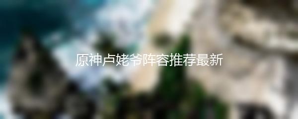 原神卢姥爷阵容推荐最新