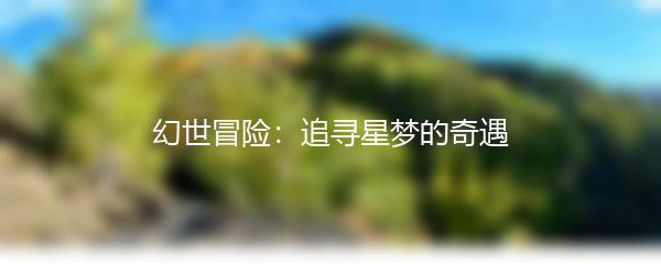 幻世冒险：追寻星梦的奇遇