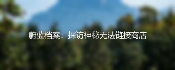 蔚蓝档案：探访神秘无法链接商店