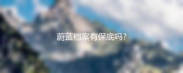 蔚蓝档案有保底吗？