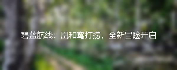 碧蓝航线：凰和鸾打捞，全新冒险开启