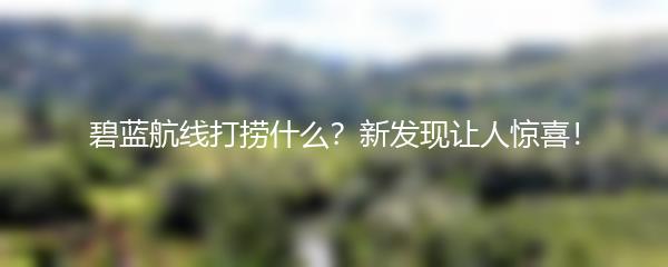 碧蓝航线打捞什么？新发现让人惊喜！