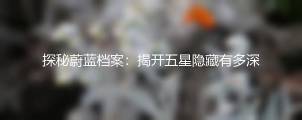 探秘蔚蓝档案：揭开五星隐藏有多深