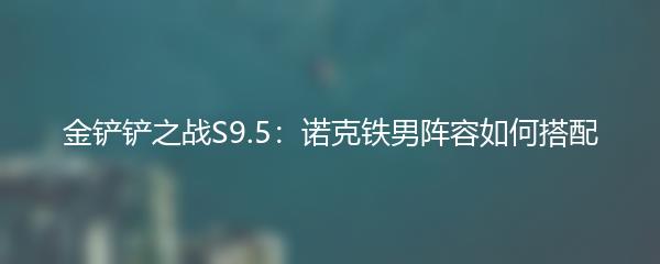 金铲铲之战S9.5：诺克铁男阵容如何搭配