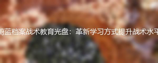 蔚蓝档案战术教育光盘：革新学习方式提升战术水平