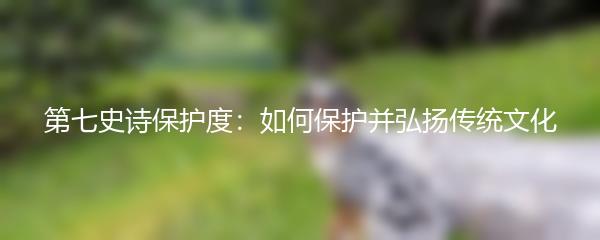 第七史诗保护度：如何保护并弘扬传统文化