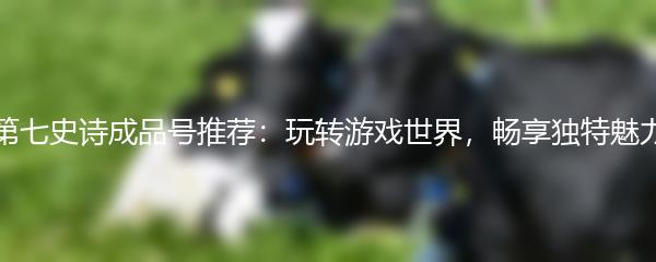 第七史诗成品号推荐：玩转游戏世界，畅享独特魅力