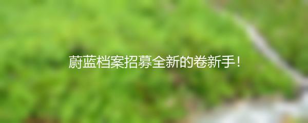 蔚蓝档案招募全新的卷新手！