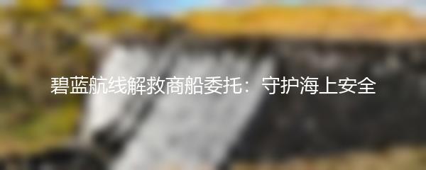 碧蓝航线解救商船委托：守护海上安全