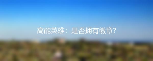 高能英雄：是否拥有徽章？