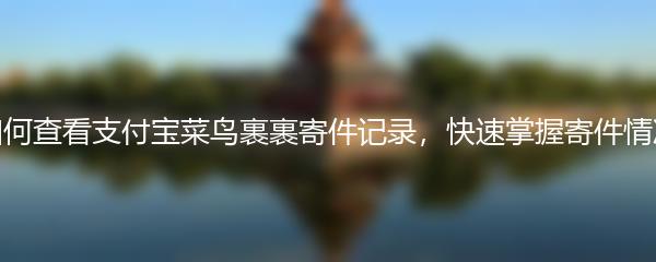 如何查看支付宝菜鸟裹裹寄件记录，快速掌握寄件情况