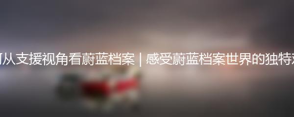 如何从支援视角看蔚蓝档案 | 感受蔚蓝档案世界的独特观点