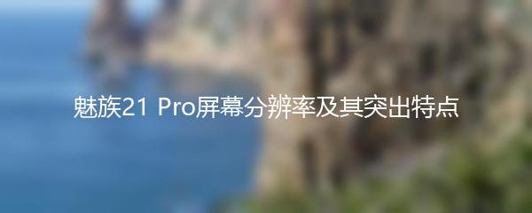 魅族21 Pro屏幕分辨率及其突出特点