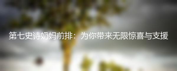 第七史诗奶妈前排：为你带来无限惊喜与支援