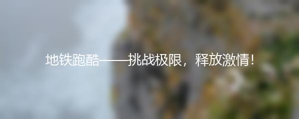 地铁跑酷——挑战极限，释放激情！