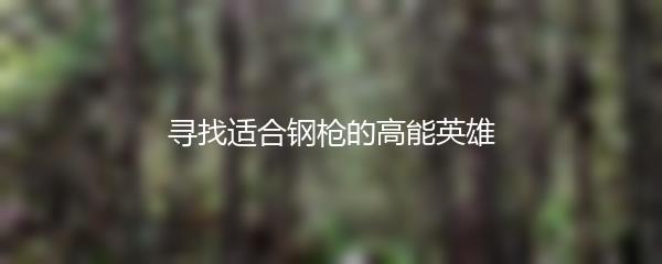 寻找适合钢枪的高能英雄