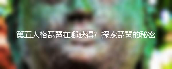 第五人格琵琶在哪获得？探索琵琶的秘密