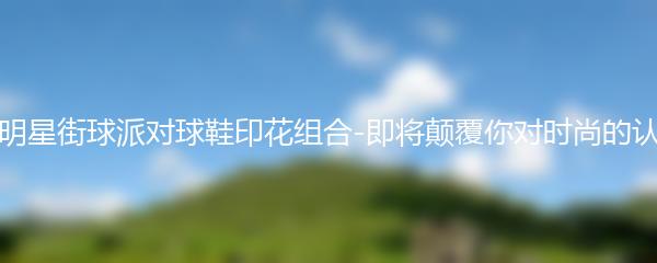 全明星街球派对球鞋印花组合-即将颠覆你对时尚的认知