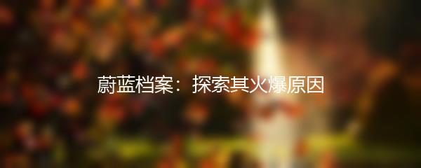 蔚蓝档案：探索其火爆原因