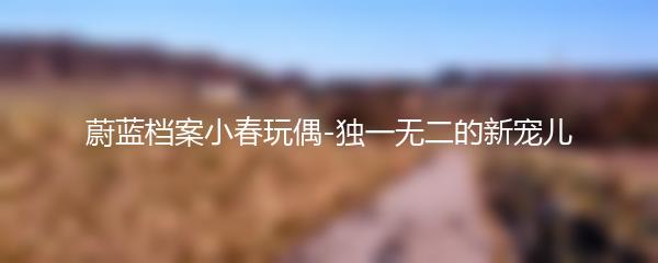 蔚蓝档案小春玩偶-独一无二的新宠儿