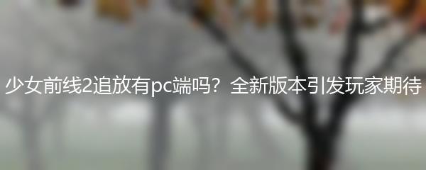 少女前线2追放有pc端吗？全新版本引发玩家期待