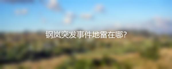 钢岚突发事件地雷在哪？