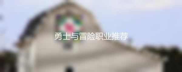 勇士与冒险职业推荐