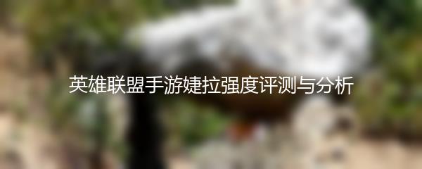 英雄联盟手游婕拉强度评测与分析