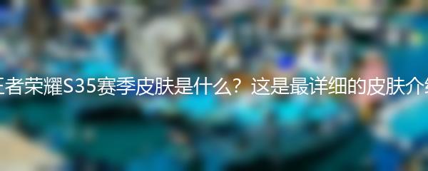 王者荣耀S35赛季皮肤是什么？这是最详细的皮肤介绍