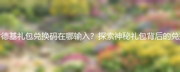 光遇肯德基礼包兑换码在哪输入？探索神秘礼包背后的兑换方法