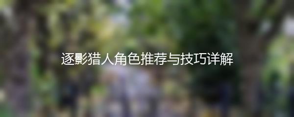 逐影猎人角色推荐与技巧详解