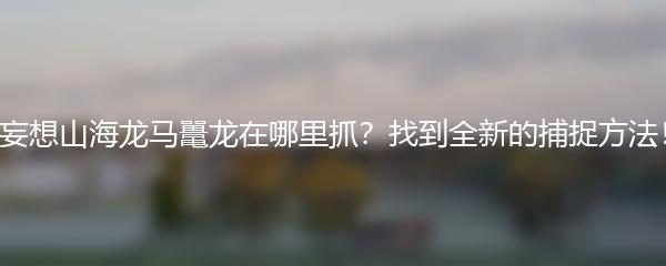 妄想山海龙马鼍龙在哪里抓？找到全新的捕捉方法！