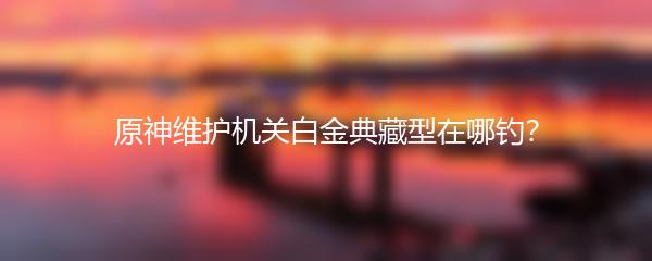 原神维护机关白金典藏型在哪钓？