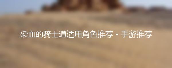 染血的骑士道适用角色推荐 - 手游推荐