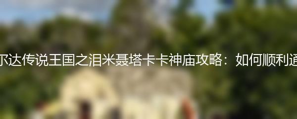 塞尔达传说王国之泪米聂塔卡卡神庙攻略：如何顺利通关