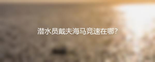 潜水员戴夫海马竞速在哪？
