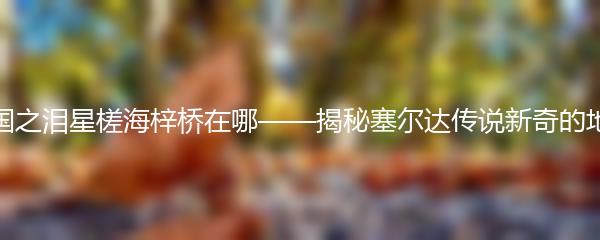 王国之泪星槎海梓桥在哪——揭秘塞尔达传说新奇的地点