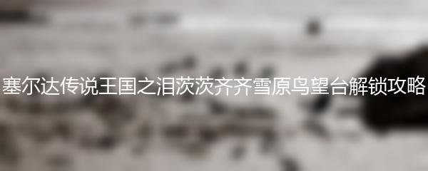 塞尔达传说王国之泪茨茨齐齐雪原鸟望台解锁攻略