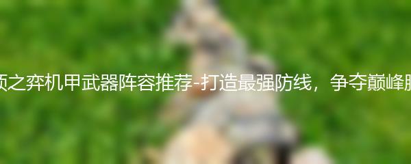 云顶之弈机甲武器阵容推荐-打造最强防线，争夺巅峰胜利