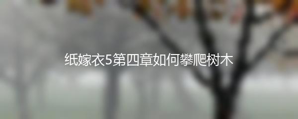 纸嫁衣5第四章如何攀爬树木