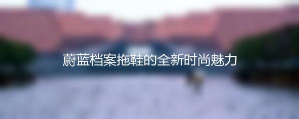 蔚蓝档案拖鞋的全新时尚魅力